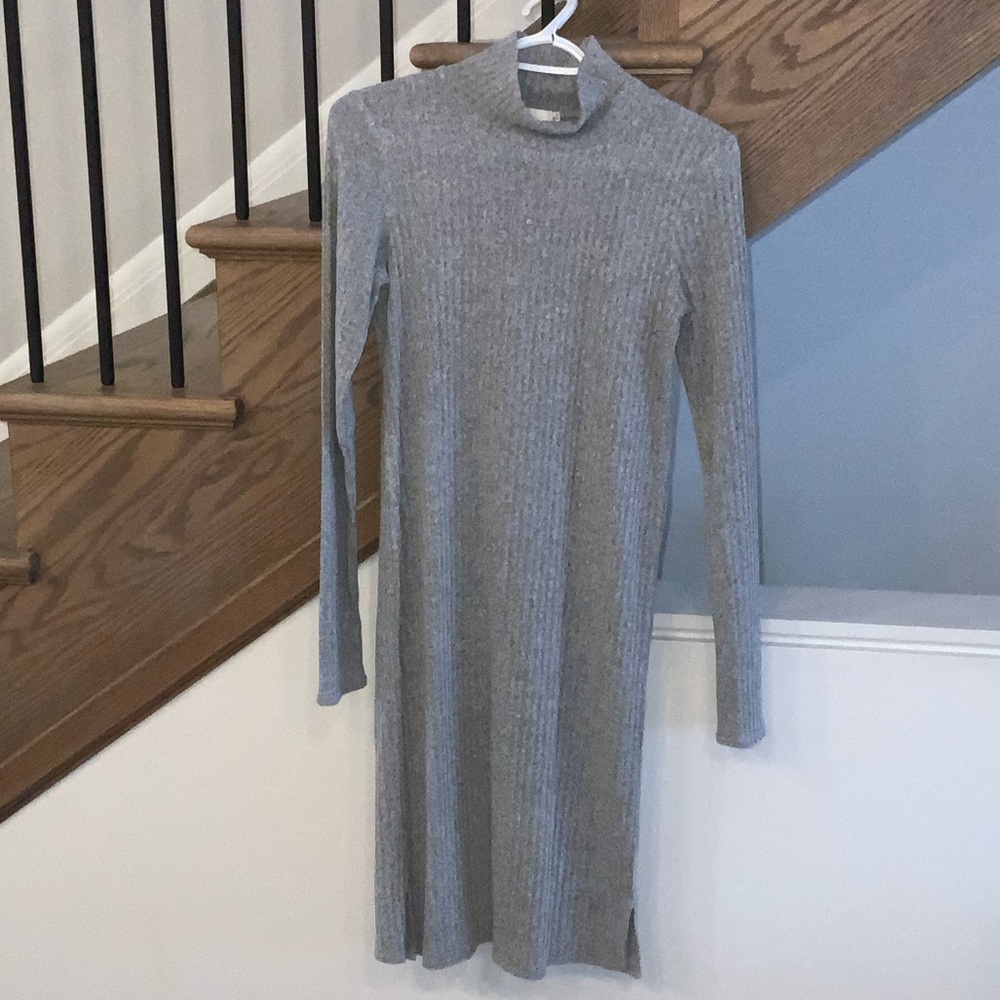 Wilfred Heather Gray Long Sleeve Dress